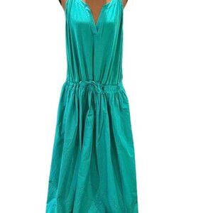 Lane Bryant Sleeveless Deep-V Maxi Dress with Elastic Tie Waist - Size 26